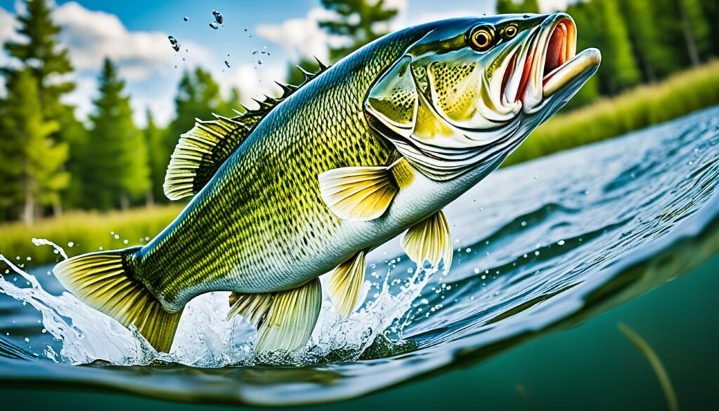 Largemouth bass on a Fly