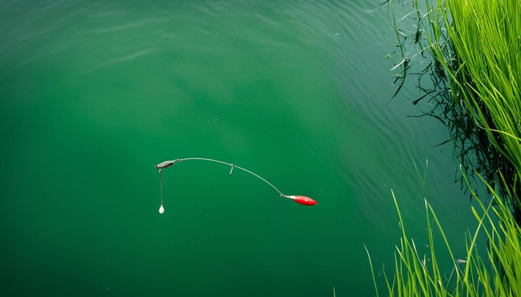 buzzbait around scattered grass