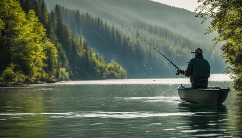 fishing breaklines for summer bass