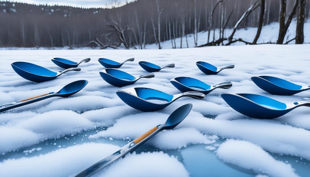 jigging spoons in early winter