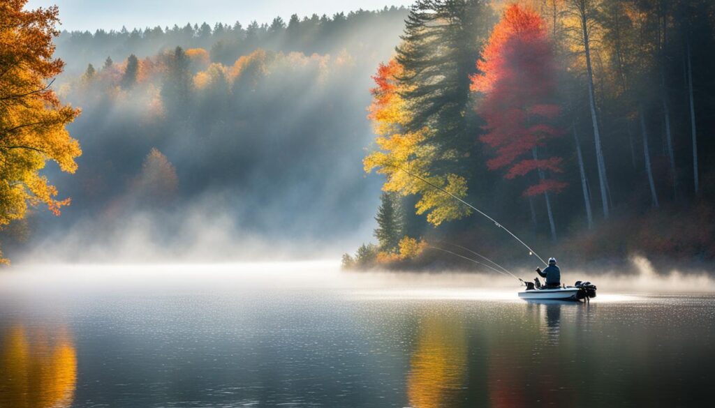 late fall topwater bass reservoir