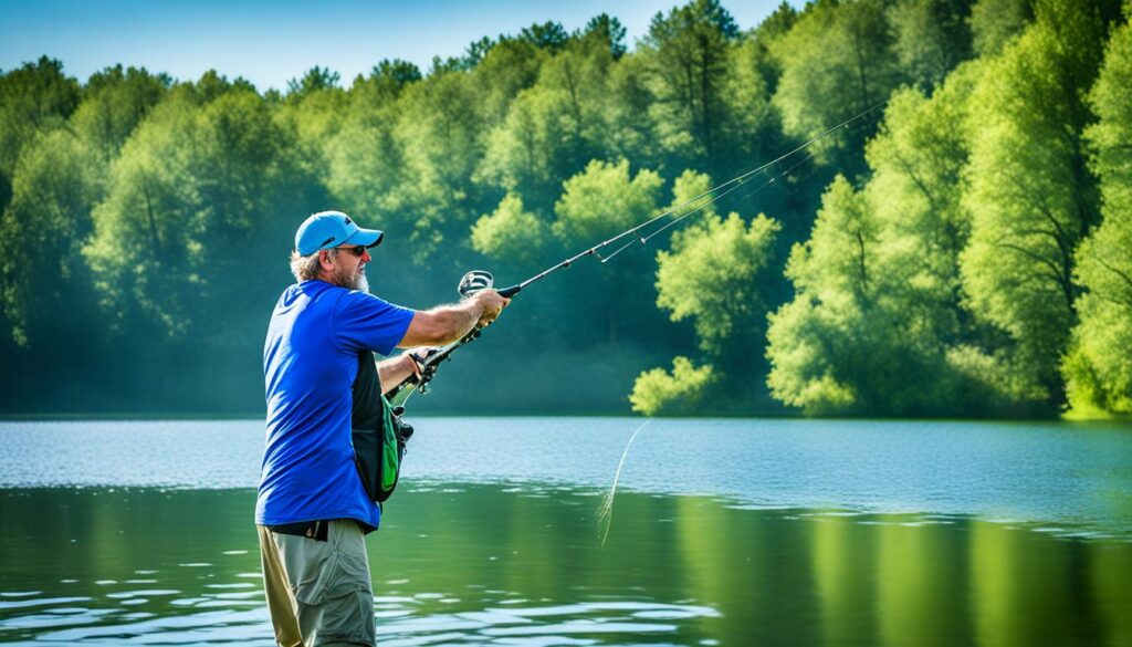 summer bass fishing