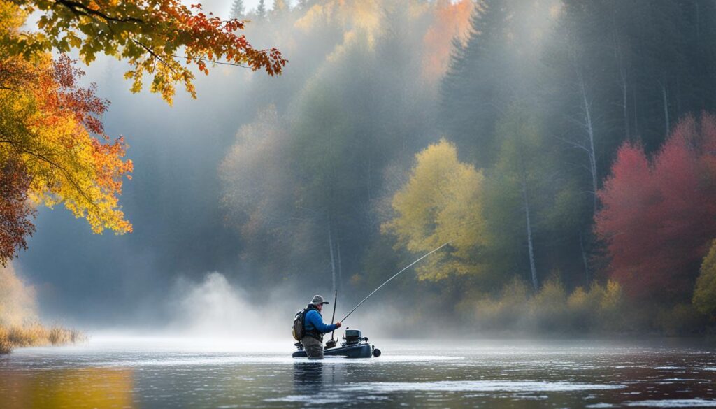 bass fishing in late fall