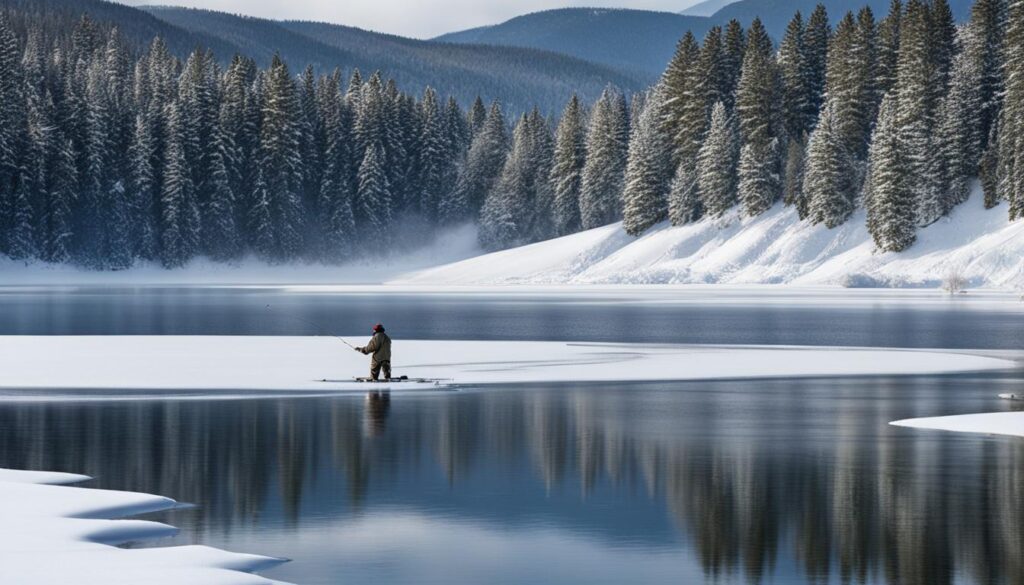 winter bass fishing in extreme cold weather