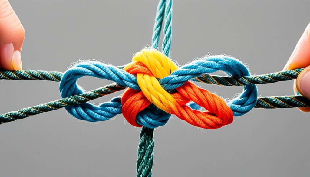 Easy Double Uni Knot demonstration