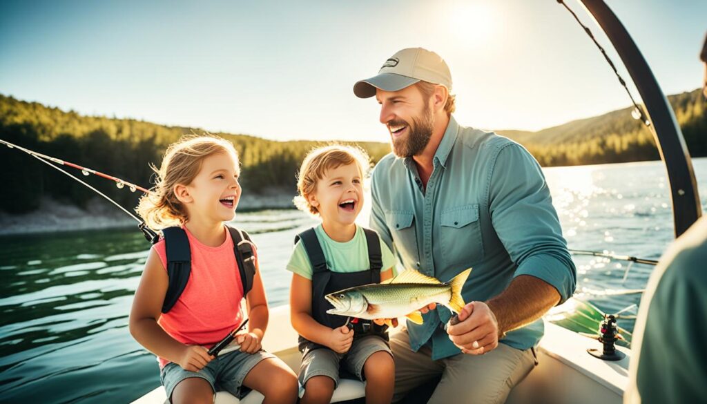 family fishing