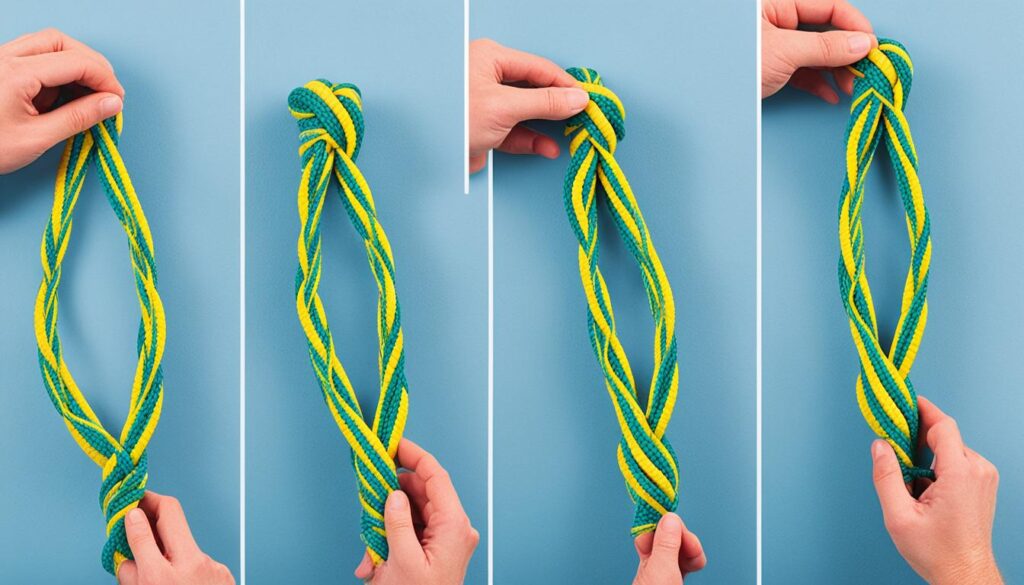 securing braid with the Palomar Knot