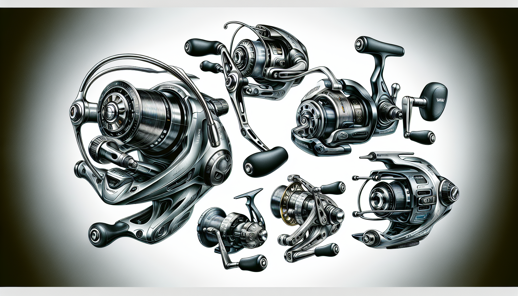 Illustration of advanced technology in baitcasting gear